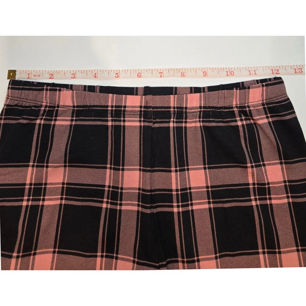 The‎ Children's Place Girls Plaid Print Leggings Size 10/12 Large Black Pink